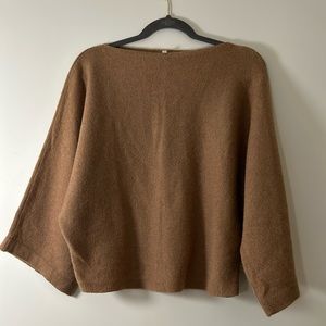 Beautiful and cozy Muji sweater  100% camel wool